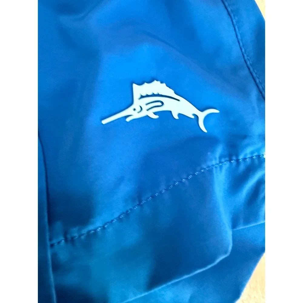 Tommy Bahama Mens Royal Blue Swim Trunks Marlin Logo Mesh Lined Shorts XXL